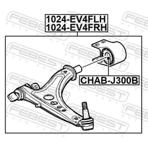 Rameno zavesenia kolies 1024-EV4FLH /FEBEST/ - obr. 1