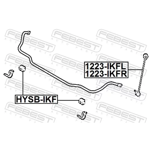 Tyč/Vzpera stabilizátora 1223-IKFR /FEBEST/ - obr. 1