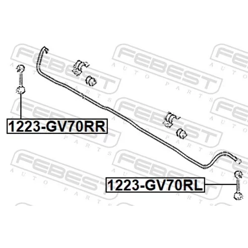 Tyč/Vzpera stabilizátora 1223-JK1RR /FEBEST/ - obr. 1