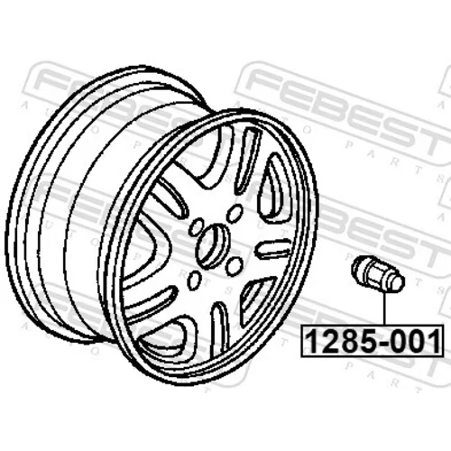 Matica kolesa 1285-001 /FEBEST/ - obr. 1
