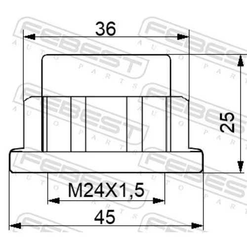 Matica, náboj kolesa 1698-NHUB02 /FEBEST/ - obr. 1