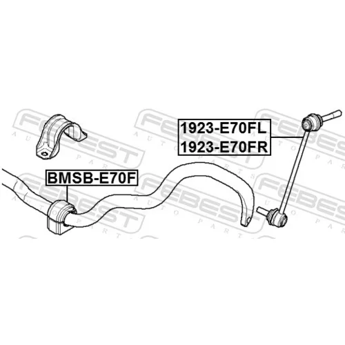 Tyč/Vzpera stabilizátora 1923-E70FR /FEBEST/ - obr. 1