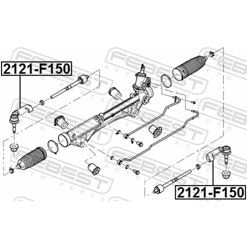 Hlava/čap spojovacej tyče riadenia 2121-F150 /FEBEST/ - obr. 1