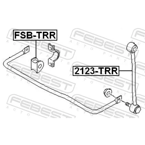 Tyč/Vzpera stabilizátora 2123-TRR /FEBEST/ - obr. 1