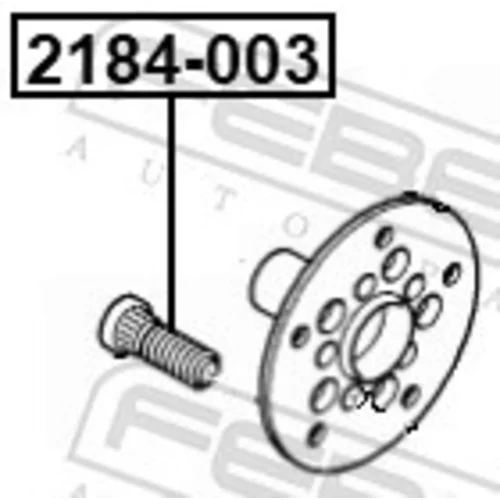 Čap kolesa 2184-003 /FEBEST/ - obr. 1