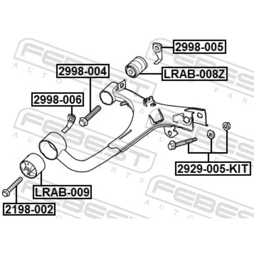 Skrutka, priečne rameno 2198-002 /FEBEST/ - obr. 1