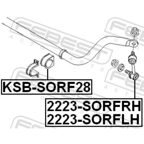 Tyč/Vzpera stabilizátora 2223-SORFRH /FEBEST/ - obr. 1