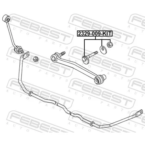 Skrutka pre nastavenie odklonu kolesa 2329-009-KIT /FEBEST/ - obr. 1