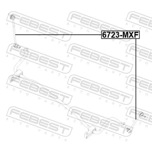 Tyč/Vzpera stabilizátora 6723-MXF /FEBEST/ - obr. 1