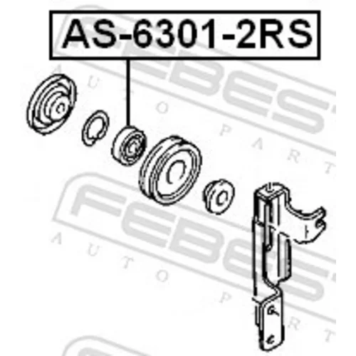 Ložisko AS-6301-2RS /FEBEST/ - obr. 1
