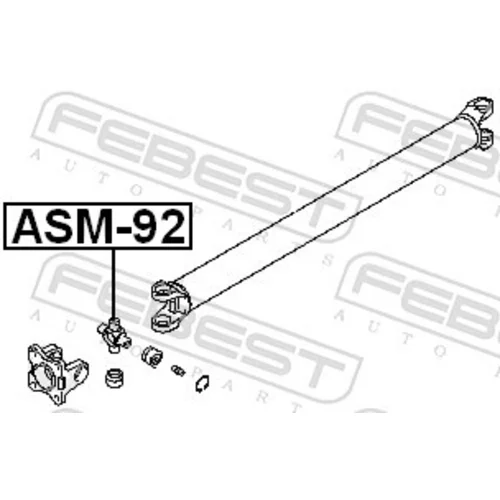 Kĺbový hriadeľ ASM-92 /FEBEST/ - obr. 1