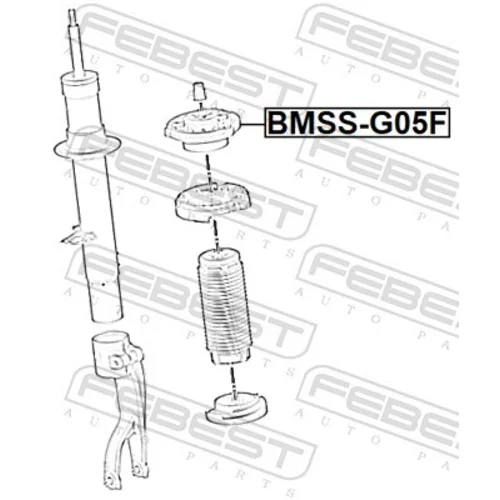 Ložisko pružnej vzpery BMSS-G05F /FEBEST/ - obr. 1