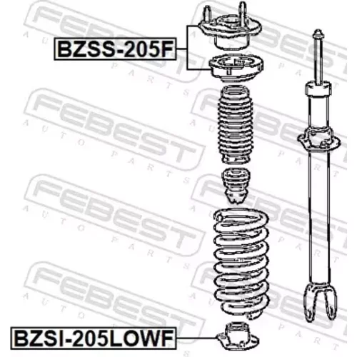 Tanier pružiny BZSI-205LOWF /FEBEST/ - obr. 1