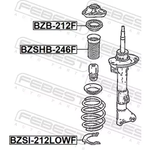 Tanier pružiny BZSI-212LOWF /FEBEST/ - obr. 1