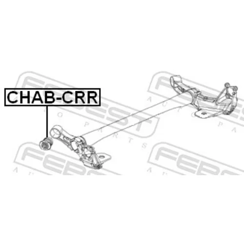 Uloženie tela nápravy CHAB-CRR /FEBEST/ - obr. 1