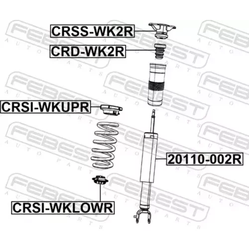 Tanier pružiny CRSI-WKUPR /FEBEST/ - obr. 1