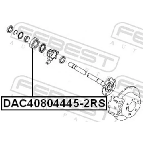 Ložisko kolesa DAC40804445-2RS /FEBEST/ - obr. 1