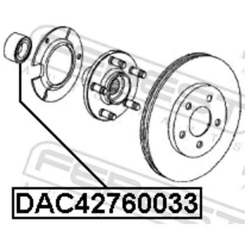 Ložisko kolesa DAC42760033 /FEBEST/ - obr. 1