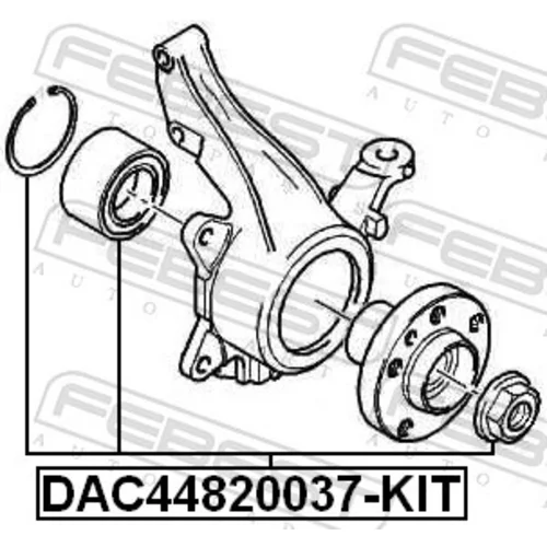 Ložisko kolesa - opravná sada DAC44820037-KIT /FEBEST/ - obr. 1