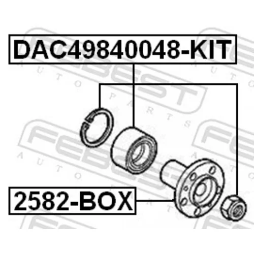Ložisko kolesa - opravná sada DAC49840048-KIT /FEBEST/ - obr. 1