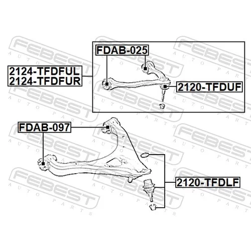 Uloženie riadenia FDAB-097 /FEBEST/ - obr. 1