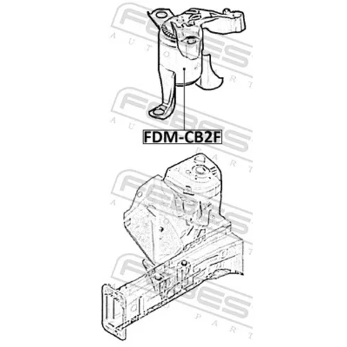 Uloženie motora FDM-CB2F /FEBEST/ - obr. 1