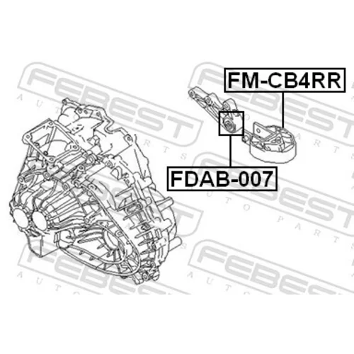 Uloženie motora FM-CB4RR /FEBEST/ - obr. 1