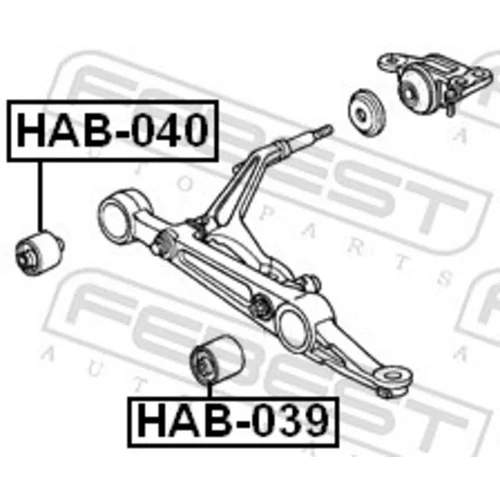 Uloženie riadenia HAB-040 /FEBEST/ - obr. 1