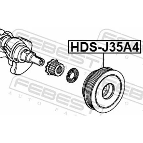 Remenica kľukového hriadeľa HDS-J35A4 /FEBEST/ - obr. 1