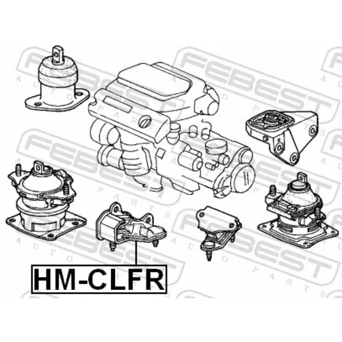 Uloženie automatickej prevodovky HM-CLFR /FEBEST/ - obr. 1
