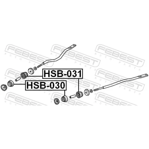Uloženie riadenia HSB-031 /FEBEST/ - obr. 1