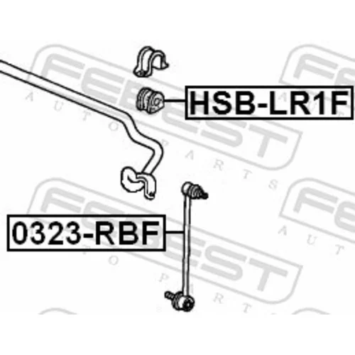 Uloženie priečneho stabilizátora HSB-LR1F /FEBEST/ - obr. 1