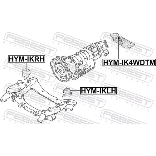 Uloženie automatickej prevodovky HYM-IK4WDTM /FEBEST/ - obr. 1