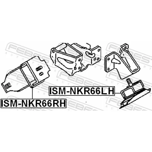Uloženie motora ISM-NKR66RH /FEBEST/ - obr. 1