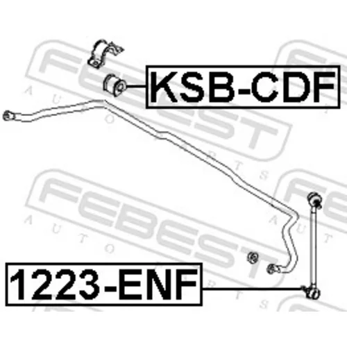 Uloženie priečneho stabilizátora KSB-CDF /FEBEST/ - obr. 1
