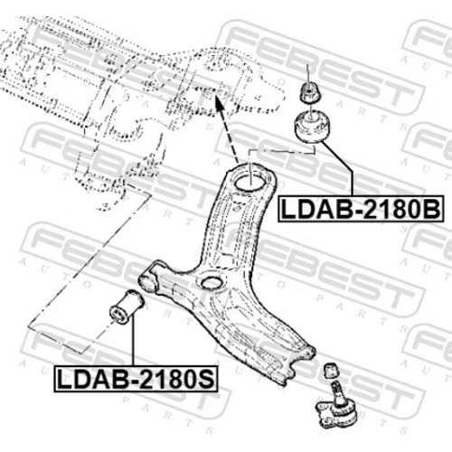 Uloženie riadenia LDAB-2180S /FEBEST/ - obr. 1