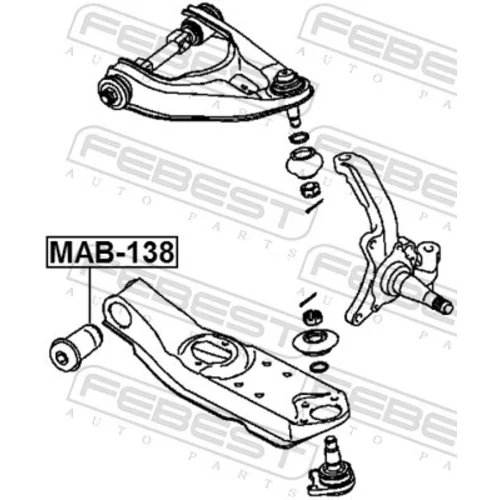 Uloženie riadenia MAB-138 /FEBEST/ - obr. 1