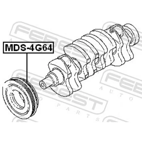 Remenica kľukového hriadeľa MDS-4G64 /FEBEST/ - obr. 1