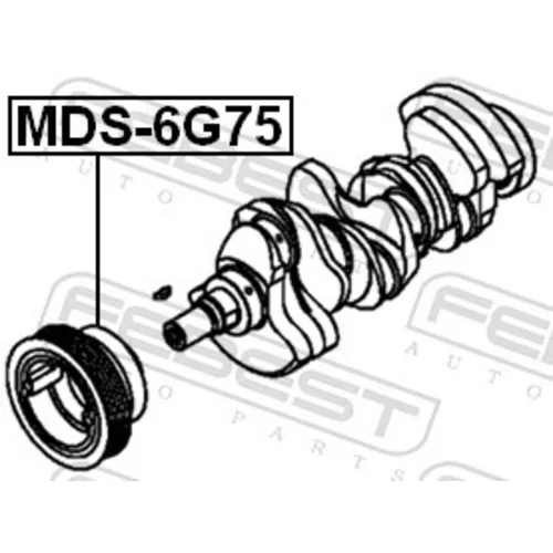Remenica kľukového hriadeľa MDS-6G75 /FEBEST/ - obr. 1