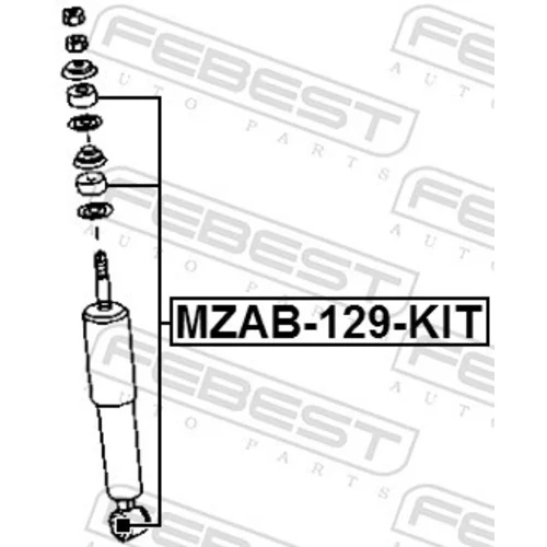 Montážna sada, Tlmič pérovania MZAB-129-KIT /FEBEST/ - obr. 1