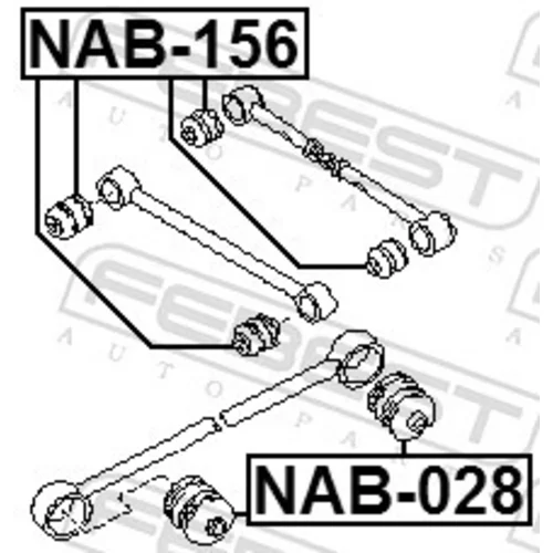 Uloženie riadenia NAB-156 /FEBEST/ - obr. 1
