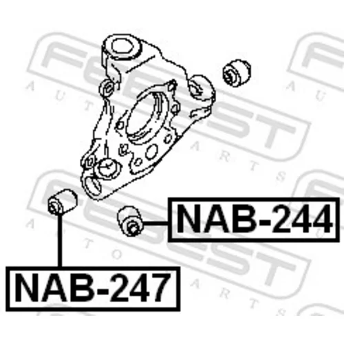 Uloženie riadenia NAB-247 /FEBEST/ - obr. 1