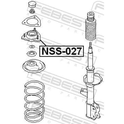 Ložisko pružnej vzpery NSS-027 /FEBEST/ - obr. 1