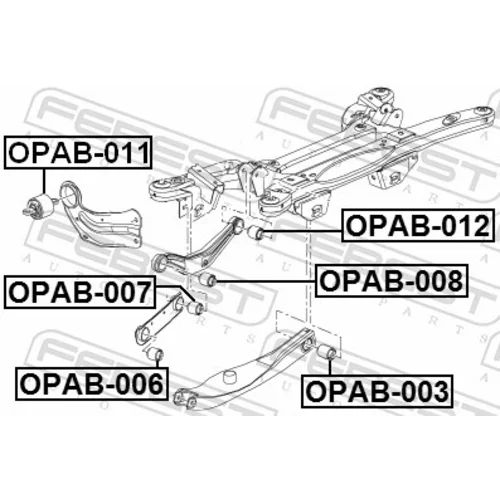 Uloženie riadenia OPAB-007 /FEBEST/ - obr. 1