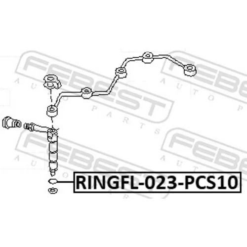 Tesniaci krúžok vstrekovacieho ventilu RINGFL-023-PCS10 /FEBEST/ - obr. 1