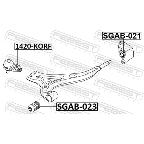 Uloženie riadenia SGAB-021 /FEBEST/ - obr. 1