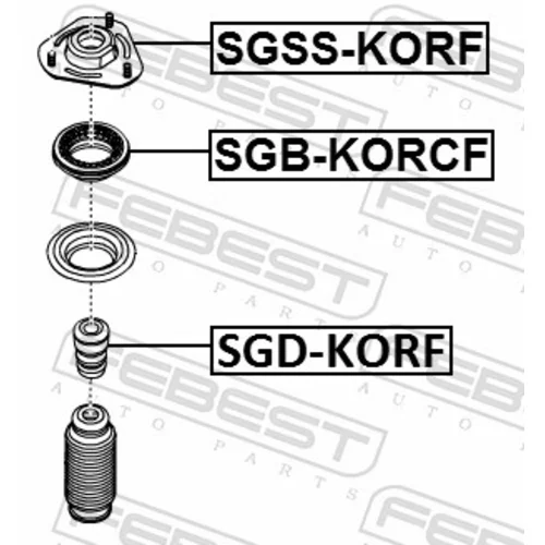 Doraz odpruženia SGD-KORF /FEBEST/ - obr. 1