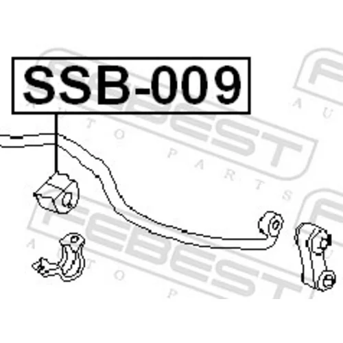 Uloženie priečneho stabilizátora SSB-009 /FEBEST/ - obr. 1