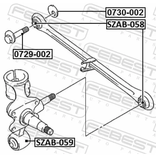 Uloženie riadenia SZAB-058 /FEBEST/ - obr. 1