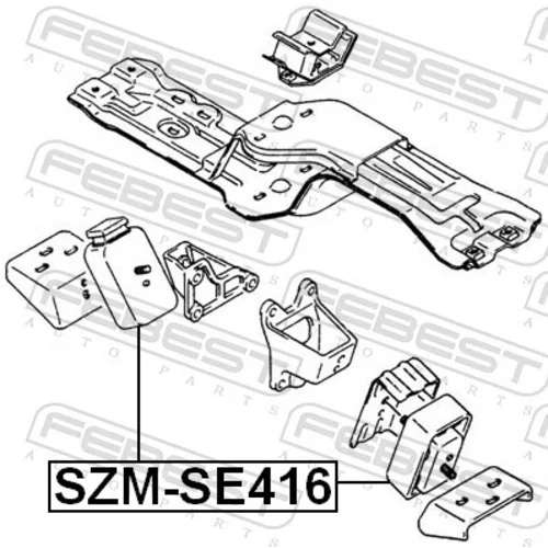 Uloženie motora SZM-SE416 /FEBEST/ - obr. 1